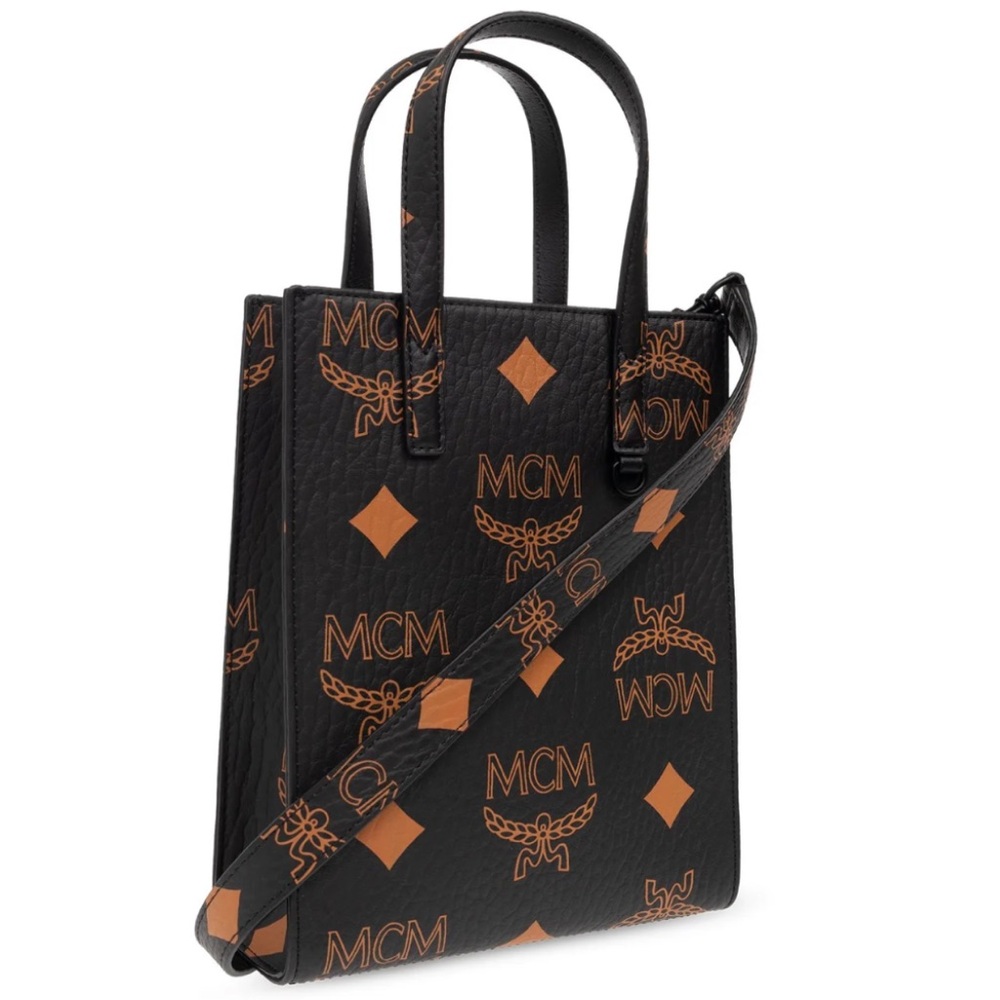 Mcm Aran Monogram Pattern Tote - image 1
